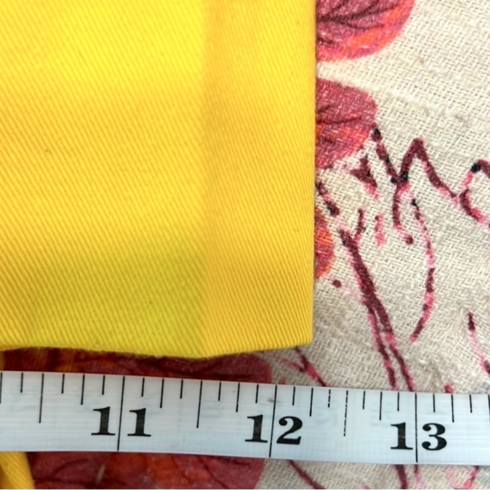 Vtg,NWT,INDUYCO Spain,Vibrant Pant,Sunshine Yellow,High-Waist,Long Lngth,Size 12 - Picture 11 of 11